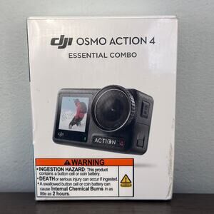 DJI Osmo Action 4 Essential Combo – 4K/120fps – New Sealed – Dual Touchscreens